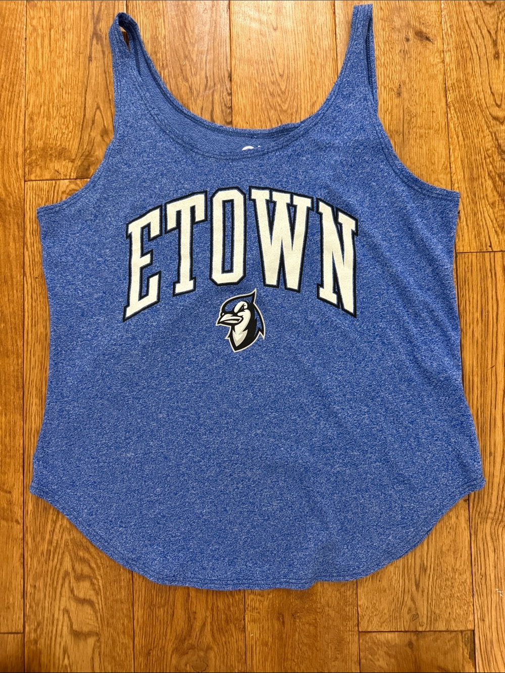 Elizabethtown College Blue Jays  loose fitting tank top - large